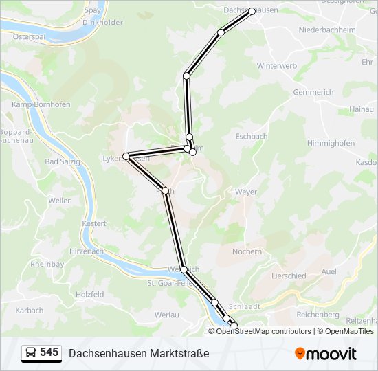 545 Route: Schedules, Stops & Maps - Dachsenhausen Marktstraße (Updated)