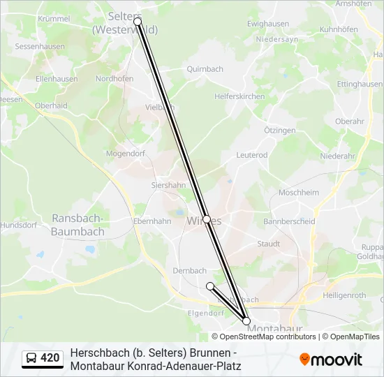 420 Bus Line Map