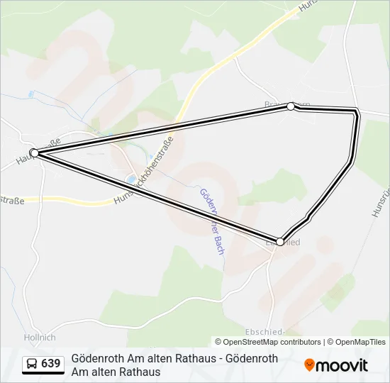 639 Bus Line Map
