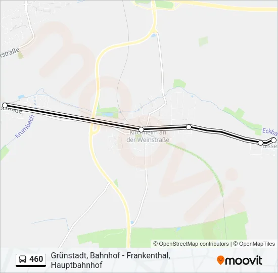 460 Bus Line Map