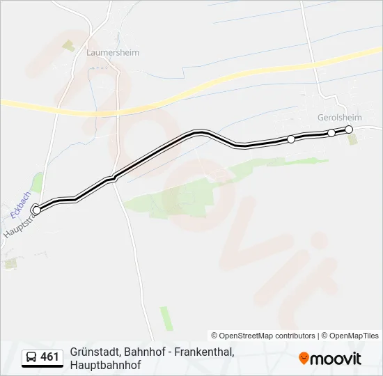 461 Bus Line Map