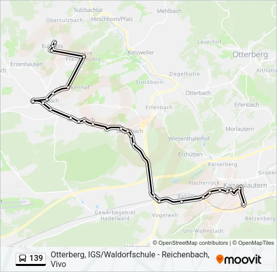 139 Bus Line Map
