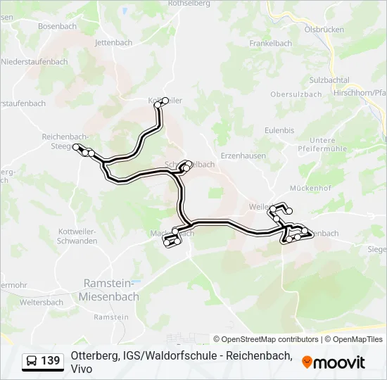 139 Bus Line Map