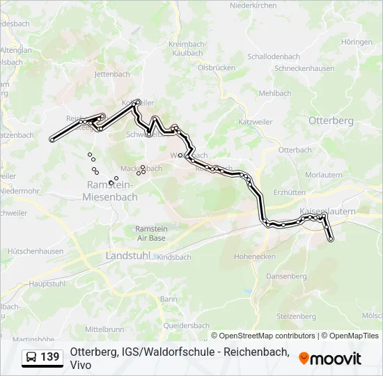139 Bus Line Map