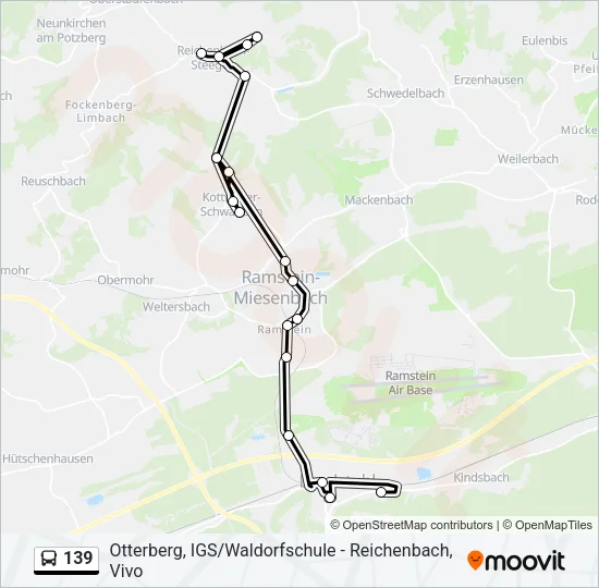 139 Bus Line Map