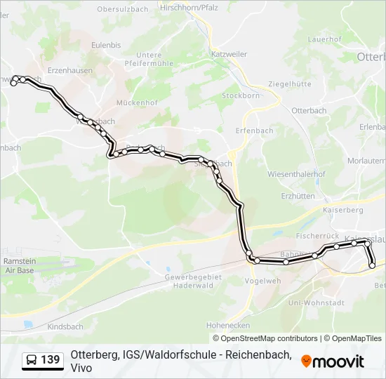 139 Bus Line Map