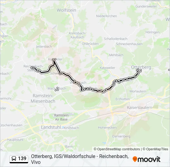 139 Bus Line Map