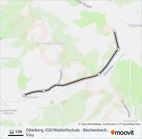 139 Bus Line Map