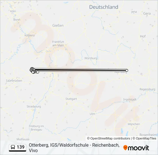 139 Bus Line Map