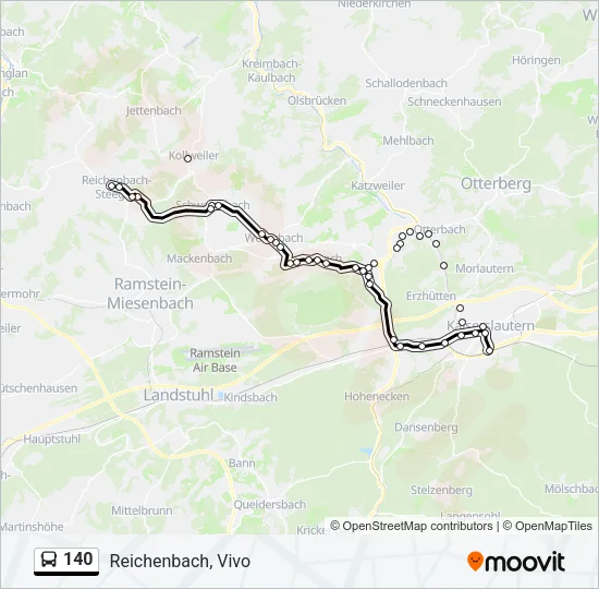 140 Bus Line Map