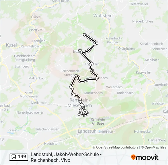 149 Bus Line Map