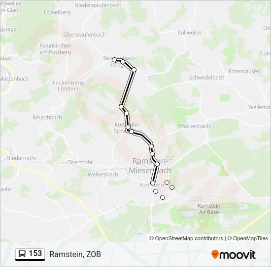 153 Bus Line Map