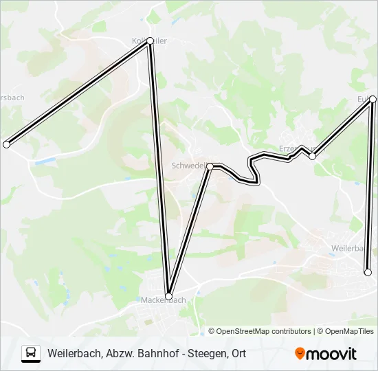 SWK N1 / 121 Bus Line Map