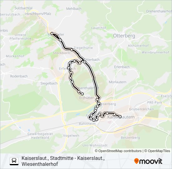 SWK N7 / 127 Bus Line Map