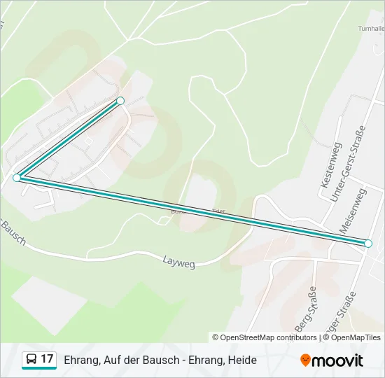 17 Bus Line Map
