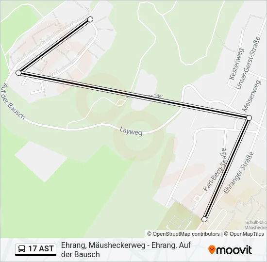 17 AST Bus Line Map