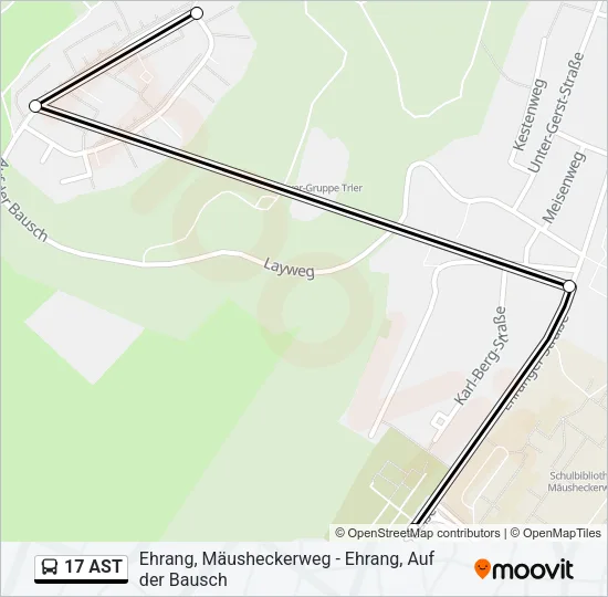 17 AST Bus Line Map