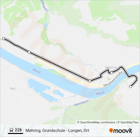 228 Bus Line Map