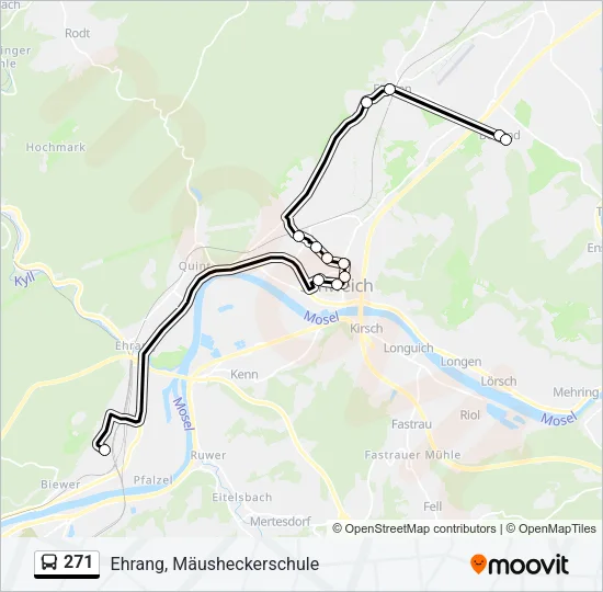 271 Bus Line Map