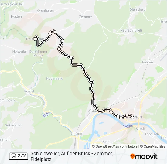 272 Bus Line Map