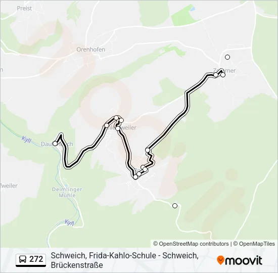 272 Bus Line Map