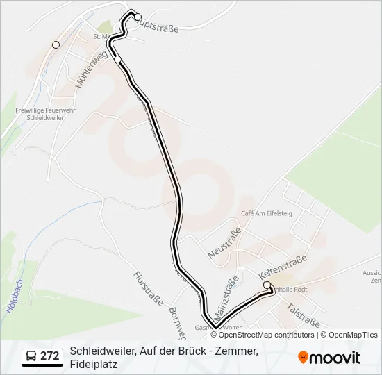 272 Bus Line Map