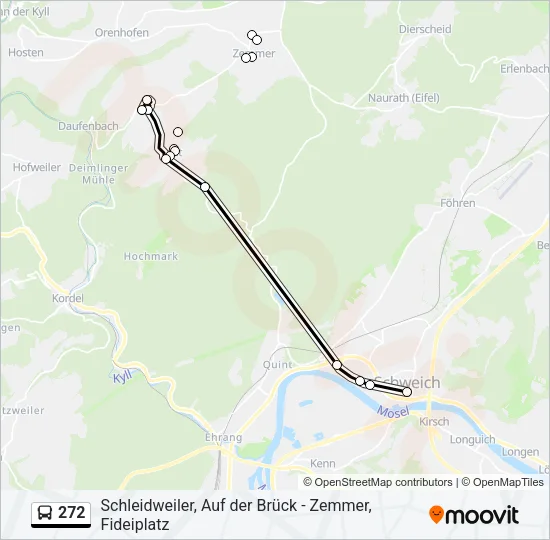 272 Bus Line Map
