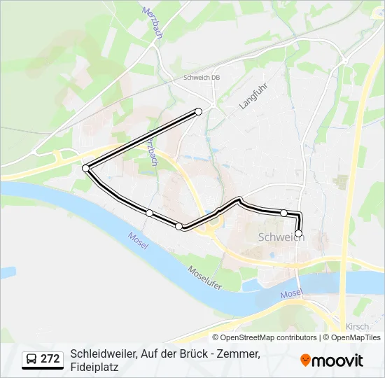272 Bus Line Map
