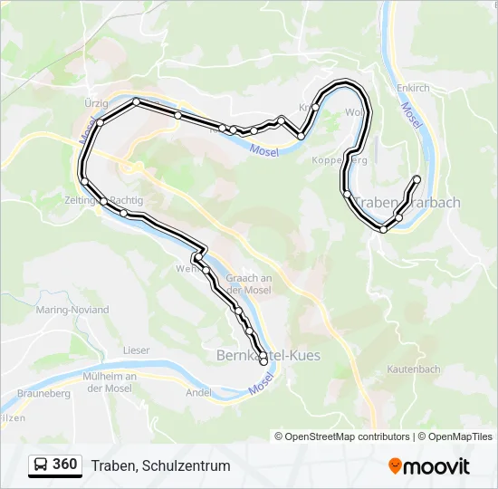 360 Bus Line Map