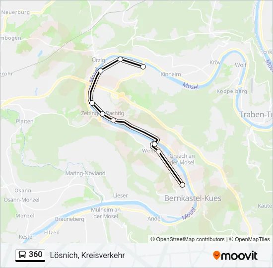 360 Bus Line Map