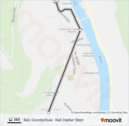 365 Bus Line Map