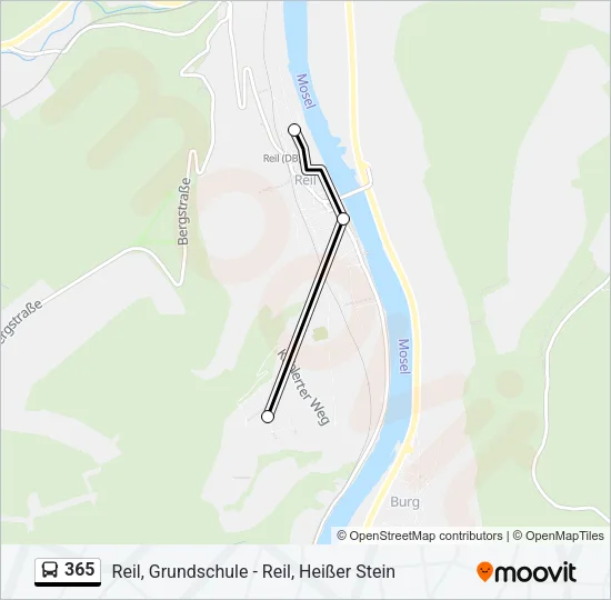 365 Bus Line Map