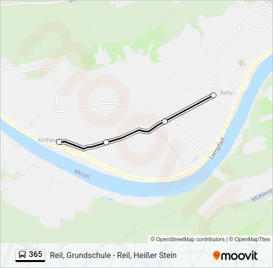365 Bus Line Map