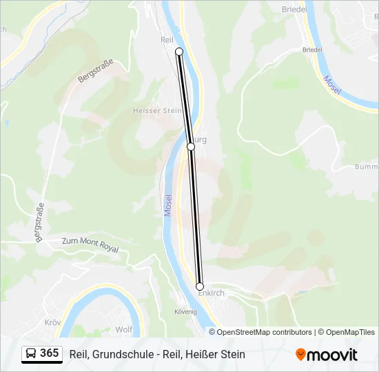 365 Bus Line Map