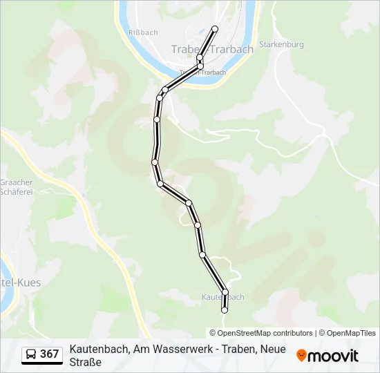367 Bus Line Map