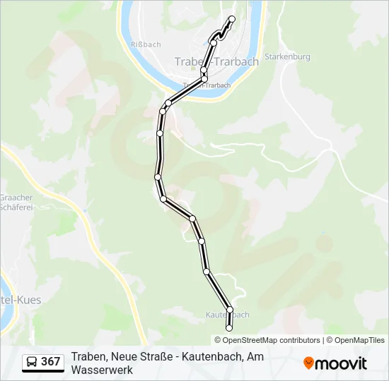 367 Bus Line Map