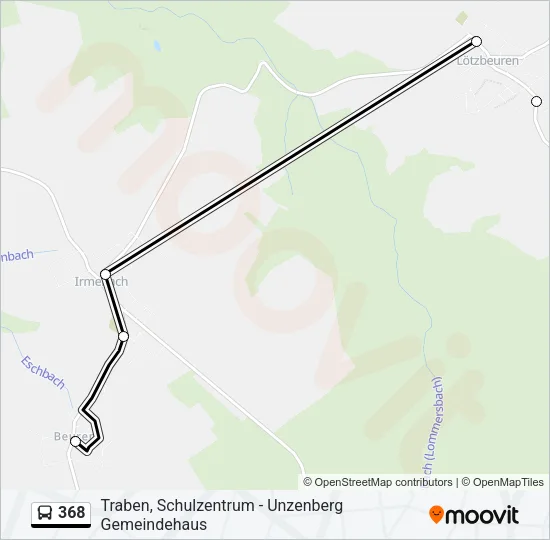 368 Bus Line Map
