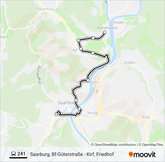 241 Bus Line Map