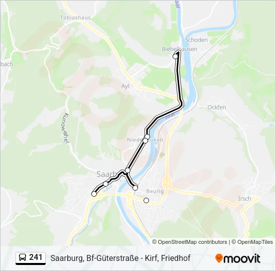 241 Bus Line Map