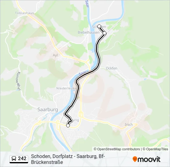 242 Bus Line Map