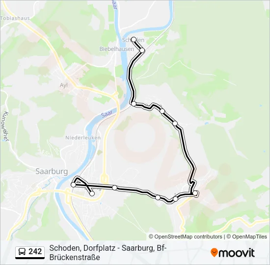 242 Bus Line Map