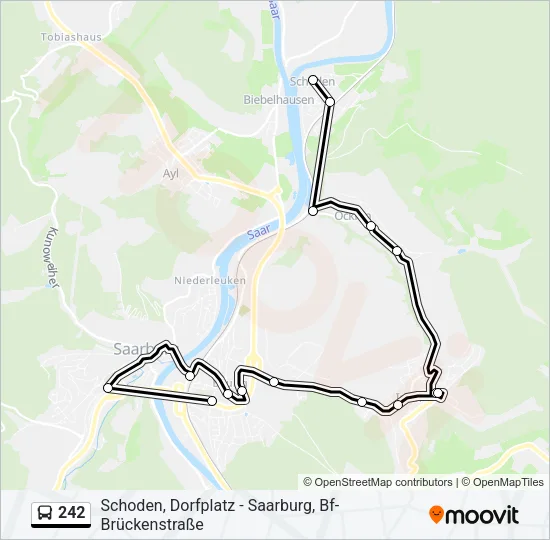 242 Bus Line Map
