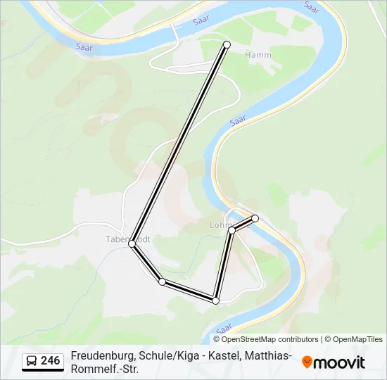 246 Bus Line Map