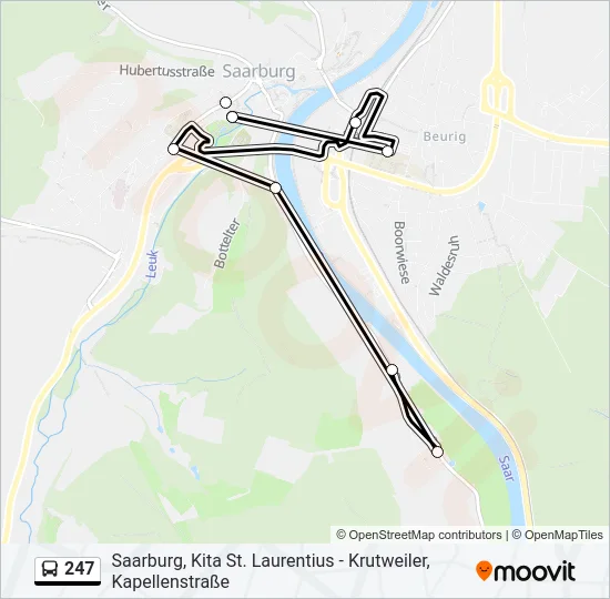 247 Bus Line Map