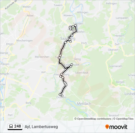 248 Bus Line Map