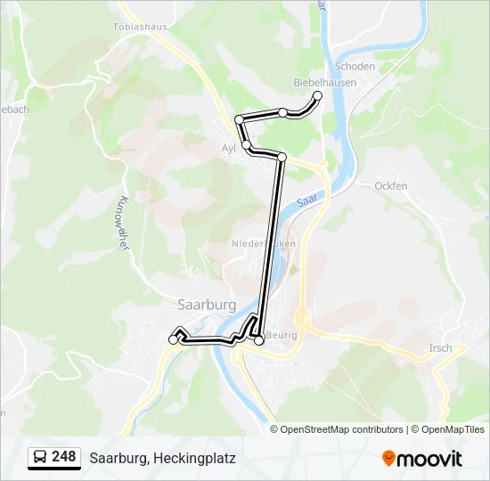 248 Bus Line Map