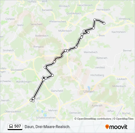 507 Bus Line Map