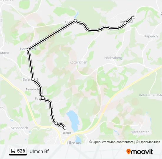 526 Bus Line Map
