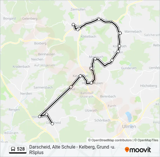 528 Bus Line Map