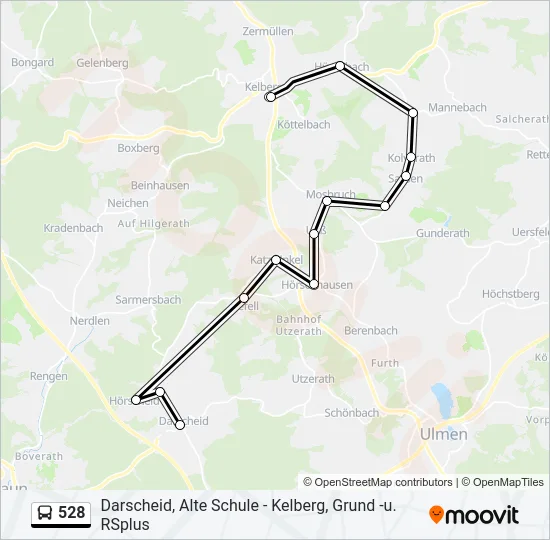 528 Bus Line Map